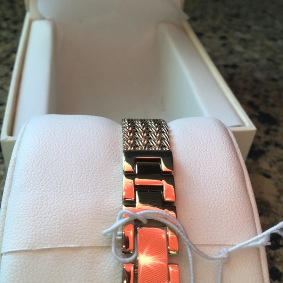 Anne Klein Womens Premium Crystal Pink Mesh Bracelet Watch main image 7